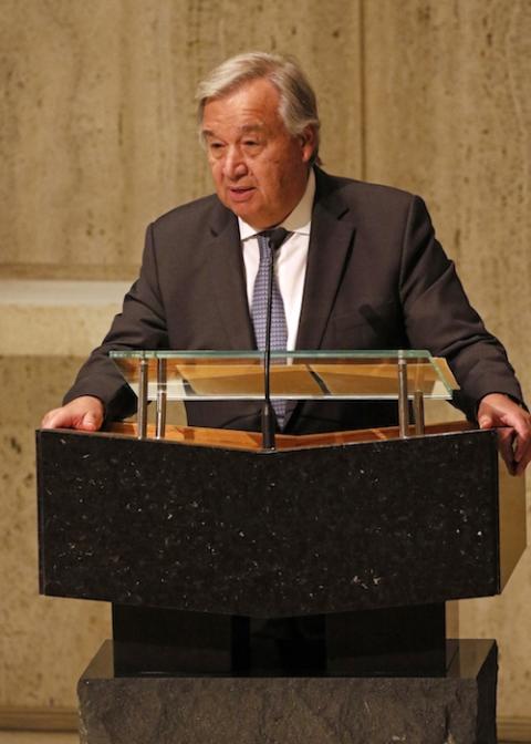 U.N. Secretary-General Antonio Guterres. (CNS photo/Gregory A. Shemitz)