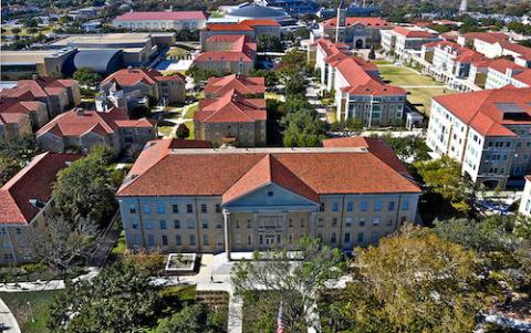 View of part of Texas Christian University, Fort Worth, in 2012 (Wikimedia Commons/Easal22) View of part of Texas Christian University, Fort Worth, in 2012 (Wikimedia Commons/Easal22)