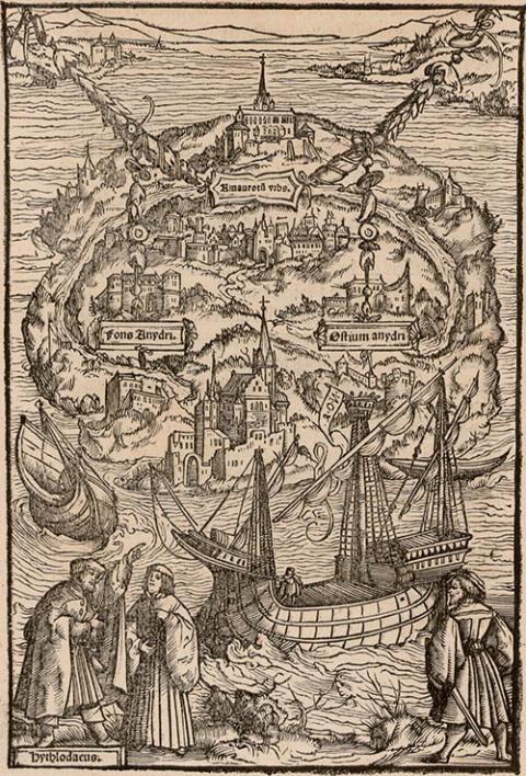 An illustration from the March 1518 edition of St. Thomas More's book "Utopia" (Wikimedia Commons/Universitätsbibliothek Basel) An illustration from the March 1518 edition of St. Thomas More's book "Utopia" (Wikimedia Commons/Universitätsbibliothek Basel)