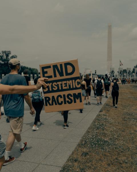 We might ask ourselves: How does my prayer inform or is shaped by the call to work for racial justice? (Unsplash/Clay Banks)
