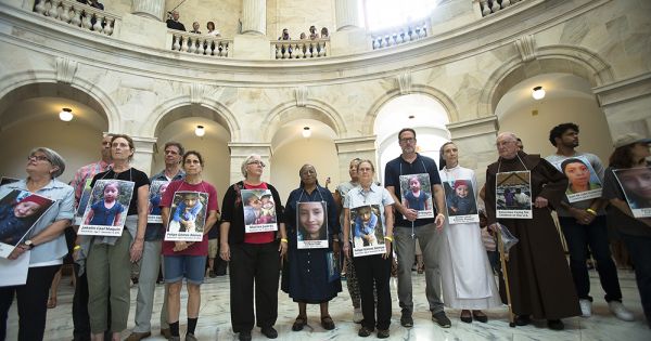 Catholic Day of Action protesters arrested in stand against child ...