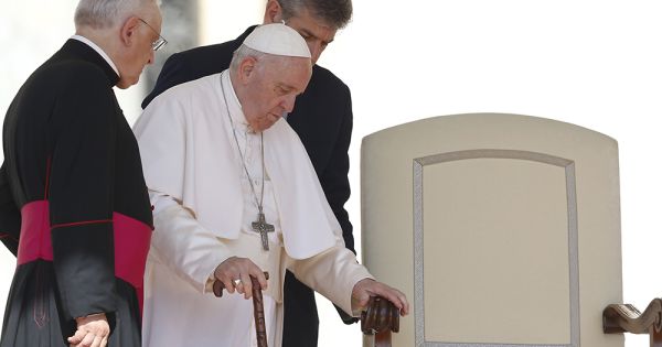 Knee pain places unusual limits on Francis, a pope used to being a 'street priest'
