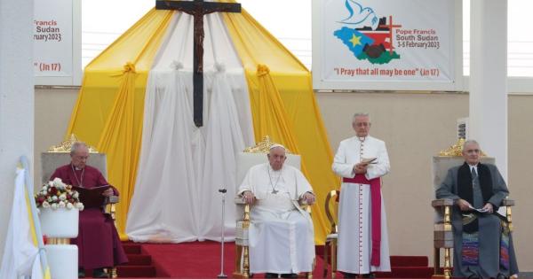Francis urges divided South Sudan Christians to reject tribalism, embrace nonviolence