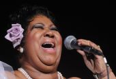 Aretha Franklin performs at a sold-out Radio City Music Hall show March 21, 2008. Franklin released "Young, Gifted and Black" in 1972. She died in 2018. (AP/Henny Ray Abrams)