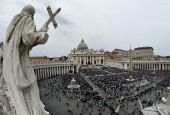 Easter Mass in St. Peter's Square at the Vatican April 21 (CNS/Paul Haring)