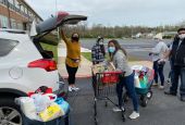 The way in which young people have bridged differences during the pandemic models path of dialogue and relationship for church, Cardinal Gregory says. Volunteers from St. Gabriel Parish in Baltimore help families during a food drive in October 2020. Pope 