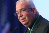 Philadelphia Archbishop Nelson Pérez, chairman of the Committee on Cultural Diversity in the Church, speaks during a Nov. 17, 2021, session of the fall general assembly of the U.S. Conference of Catholic Bishops in Baltimore. (CNS/Bob Roller)