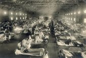 A hospital in Kansas during the Spanish flu epidemic in 1918 (Wikimedia Commons/National Museum of Health and Medicine)
