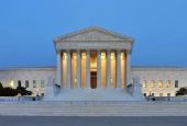 Panorama of the west facade of United States Supreme Court Building at dusk in Washington, D.C., Oct. 10, 2011. (Wikimedia Commons/Joe Ravi/CC BY-SA 3.0)