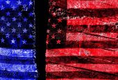 Divided American flag (Dreamstime/Zimmytws)
