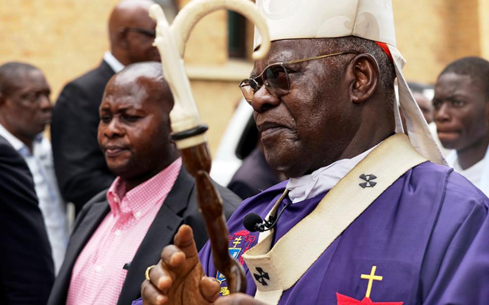 Congolese Cardinal Laurent Monsengwo Pasinya, retired archbishop of Kinshasa, in February 2018 (CNS/Reuters/Robert Carrubba)