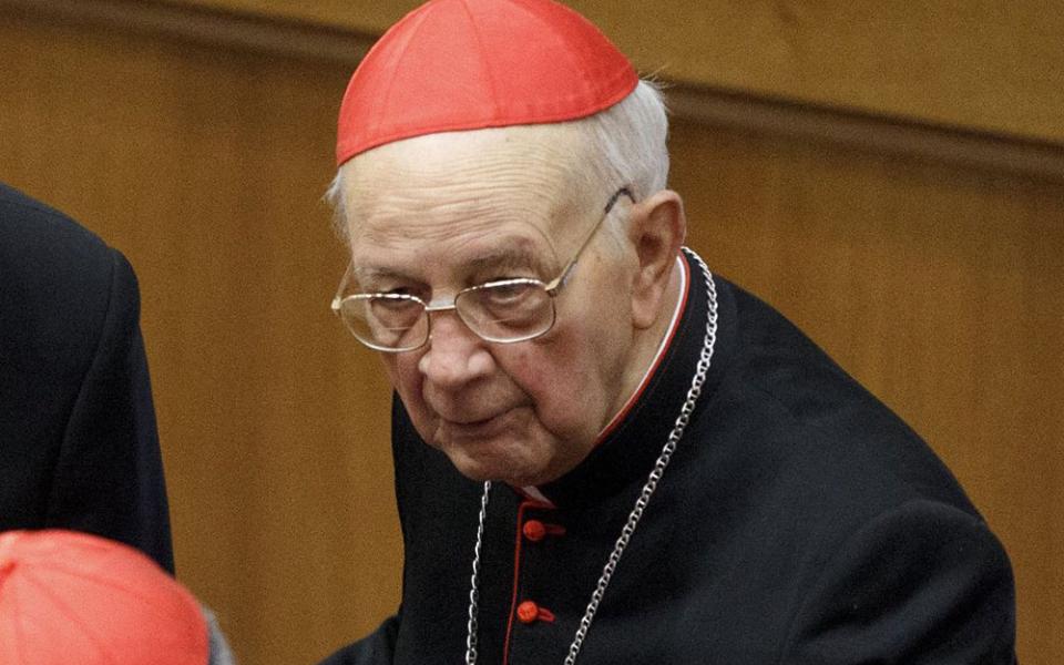 Cardinal Eduardo Martínez Somalo in 2012 (CNS/Paul Haring)