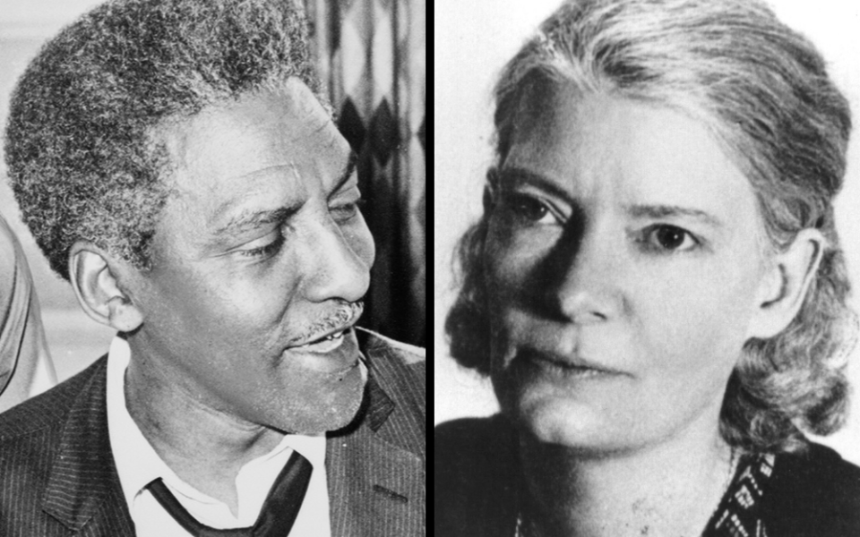 Bayard Rustin, left, is pictured in 1964; Dorothy Day is seen in a 1935 file photo. (Library of Congress/World Telegram & Sun photo/Ed Ford; CNS/Courtesy of Marquette University Archives)
