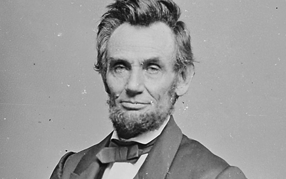President Abraham Lincoln, photographed by Mathew Brady during the American Civil War (U.S. National Archives)