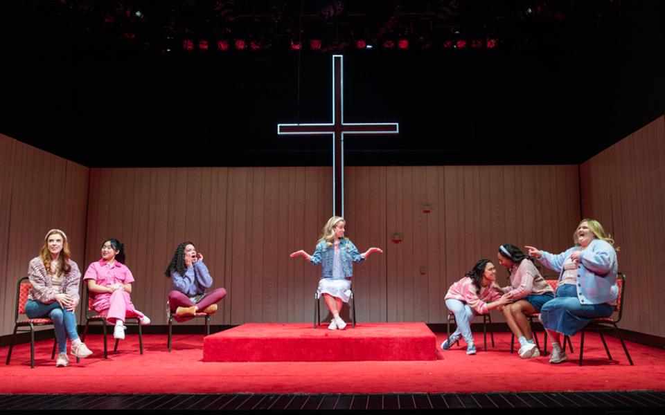 In "Teeth," Dawn (center, played by Alyse Alan Louis) leads The Promise Keeper Girls youth group committed to their preacher’s chaste (and largely misogynist) vision of the good life. (Chelcie Parry)