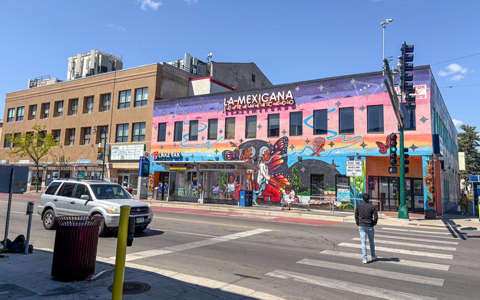 A view of East Lake Street, a Latino neighborhood in South Minneapolis, in May 2026 (NCR photo/Camillo Barone)
