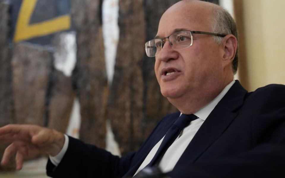 Ilan Goldfajn, the president of the Inter-American Development Bank, speaks to the Associated Press during an interview in Rome June 18, 2026. A day later Goldfajn met privately with Pope Leo,  asserting the potential of rare earth mining. (AP/Domenico Stinellis)