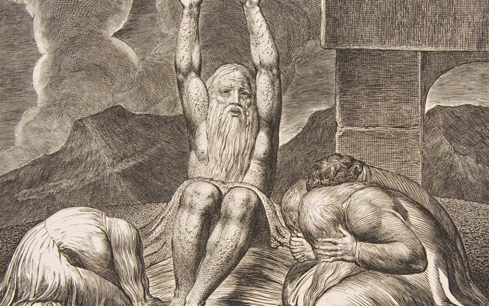 "Job's Despair" (1825-26) by William Blake (Metropolitan Museum of Art)