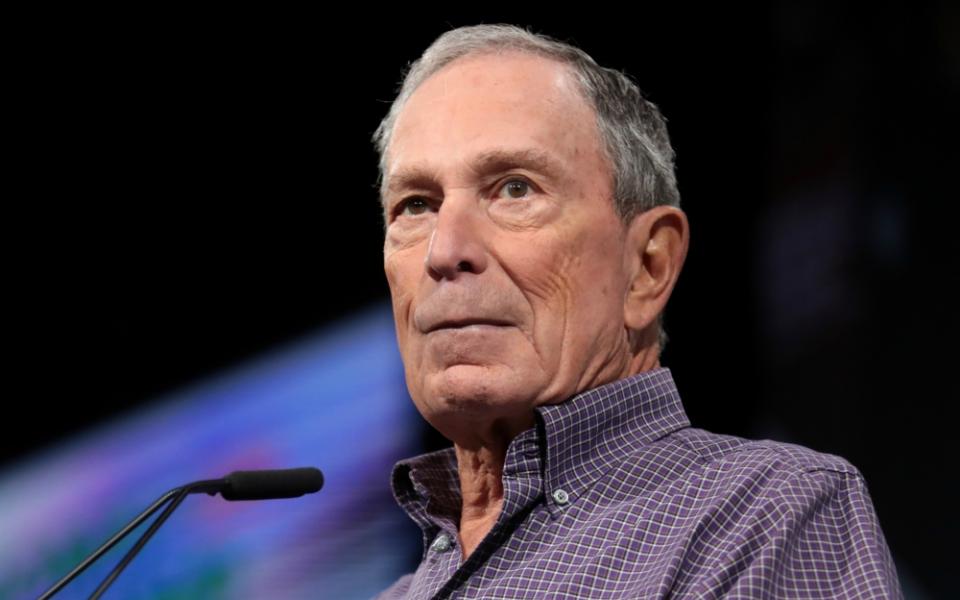 Former Mayor Michael Bloomberg speaks at the Presidential Gun Sense Forum in August 2019 at the Iowa Events Center in Des Moines. (Wikimedia Commons/Gage Skidmore)