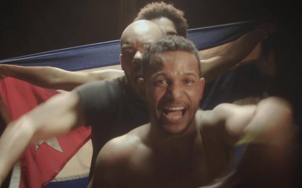 A screenshot from the video for "Patria y Vida," a song by several Cuban musicians that has become an anthem against the Cuban regime (NCR screenshot/YouTube/Yotuel)