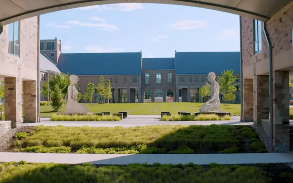 The campus of Sacred Heart University in Fairfield, Connecticut. (NCR screenshot/YouTube)