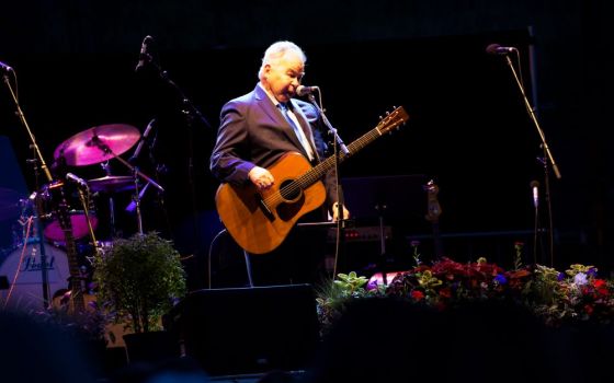 John Prine performs at Yellowstone National Park in 2016.