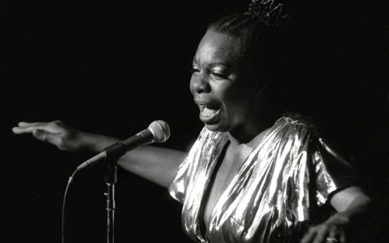 In this June 27, 1985, file photo, Nina Simone performs at Avery Fisher Hall in New York. (AP Photo/Rene Perez, File)