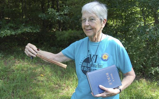 Sr. Megan Rice, a member of the Sisters of the Holy Child, and two fellow protesters broke into the primary storehouse for bomb-grade uranium in the U.S. in July 2012 in Oak Ridge, Tennessee. (CNS)