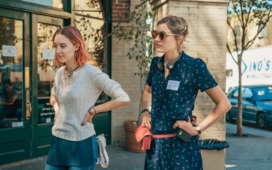 Saoirse Ronan and Greta Gerwig star in a scene from the Oscar-nominated movie "Lady Bird." (CNS/A24)