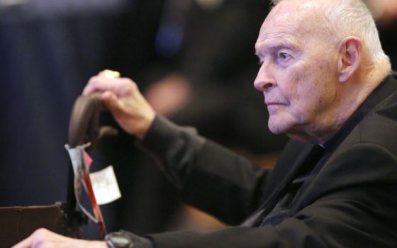 Theodore McCarrick is pictured in Baltimore, Maryland, in 2017. (CNS/Bob Roller)