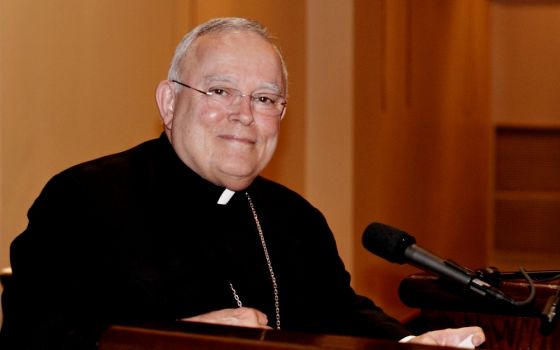 Philadelphia Archbishop Charles Chaput delivers an address at the Pontifical College Josephinum in Columbus, Ohio, March 27. (CNS/Courtesy of Pontifical College Josephinum)