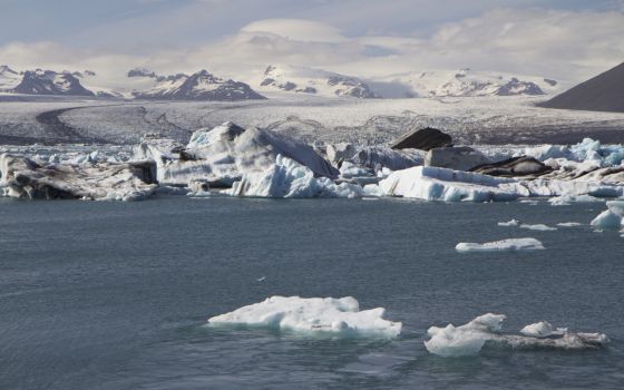 A glacier lagoon is seen in southern Iceland in July 2017. (CNS/Thomson Reuters Foundation/Thin Lei Win)