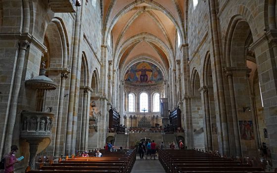 The interior of Bamberg Cathedral in Germany (Wikimedia Commons/Allie_Caulfield)