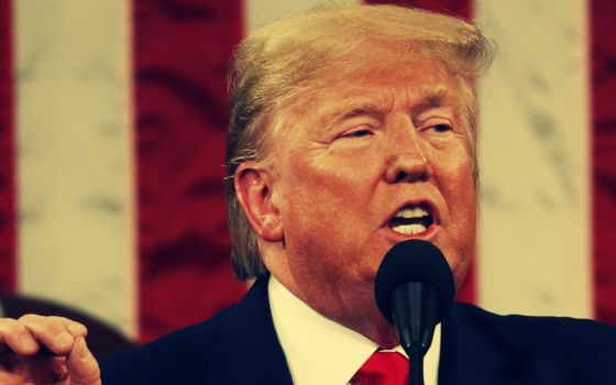 President Donald Trump delivers his State of the Union address Feb. 4 at the Capitol in Washington. (CNS/Leah Mills, pool via Reuters)