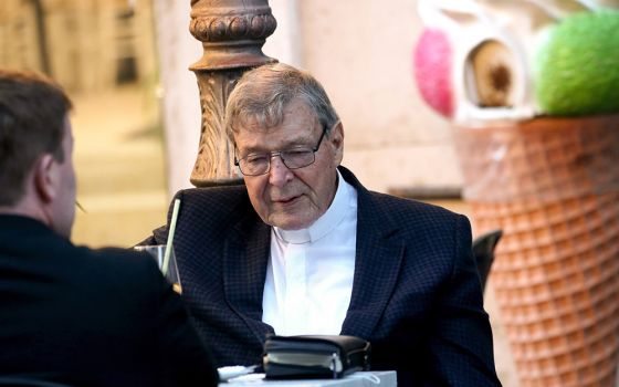 Australian Cardinal George Pell is seen at a cafe near the Vatican in Rome Oct. 4, 2020. (CNS/Franco Origlia)