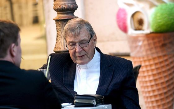 Australian Cardinal George Pell is seen at a cafe near the Vatican in Rome Oct. 4, 2020. (CNS/Franco Origlia)