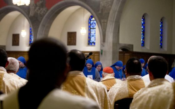 Then-Cardinal Theodore McCarrick celebrates Mass Nov. 1, 2017, at Holy Comforter-St. Cyprian Catholic Church in Washington. (CNS/Tyler Orsburn)