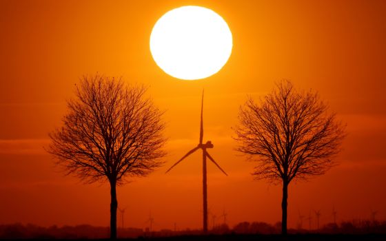 Windmill turbines are seen in this illustration photo. (CNS/Pascal Rossignol, Reuters)