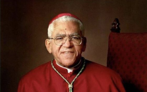 Retired Bishop Guy A. Sansaricq of the Diocese of Brooklyn, N.Y., is seen in this undated photo. Bishop Sansaricq died Aug. 21, 2021, at age 86. (CNS photo/courtesy Diocese of Brooklyn)
