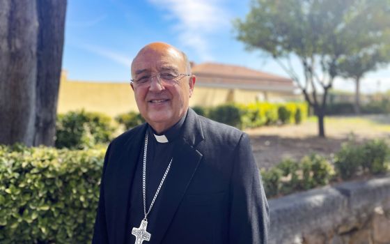 Peruvian Cardinal Pedro Barreto Jimeno is pictured at the Jesuit headquarters in Rome Sept. 22, 2021. Cardinal Barreto spoke to Catholic News Service about his Sept. 20 meeting with Pope Francis, the significance of the Ecclesial Conference of the Amazon 