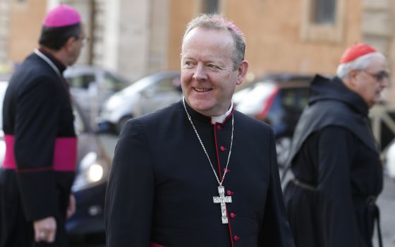 Archbishop Eamon Martin of Armagh, Northern Ireland, is pictured at the Vatican Oct. 16, 2018. Archbishop Martin has joined with leaders of other Christian traditions in appealing for "prayerful support" for an Oct. 21, 2021, service to mark the centenary