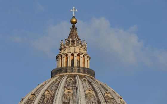 The dome of St. Peter's Basilica is pictured at the Vatican July 12, 2019. (CNS photo/Paul Haring)