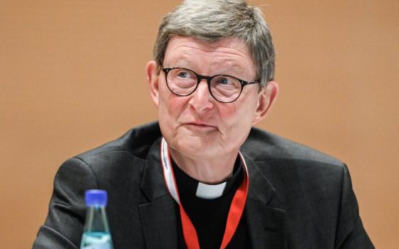 Cardinal Rainer Maria Woelki of Cologne, Germany, is pictured during the second synodal assembly in Frankfurt Oct. 2. The Cologne Archdiocese has ordered an examination of contracts awarded by Woelki and his vicar general for abuse reports. (CNS photo/Jul