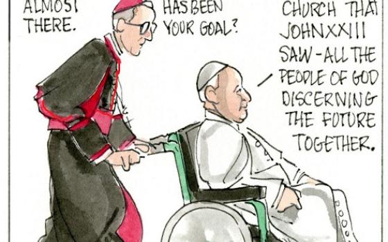 Francis, the comic strip: Francis moves toward his goal for the synodal church