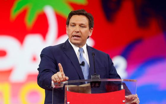 Florida Gov. Ron DeSantis speaks at the Conservative Political Action Conference Feb. 24 in Orlando, Florida. (CNS/Reuters/Octavio Jones)