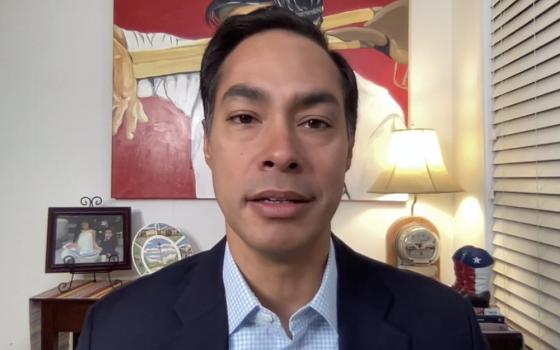 Julián Castro, lawyer and politician from San Antonio, speaks Nov. 16, 2022, during a Georgetown University online dialogue titled "How Are Latinos Changing Politics and How Are Politics Changing Latinos?"