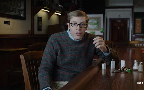 Joe Pera in a promotional video for the third season of "Joe Pera Talks With You" (NCR screenshot/WarnerMedia/Adult Swim YouTube)