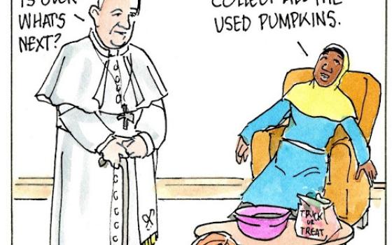 Francis, the comic strip: What's the fate of the leftover Halloween pumpkins?
