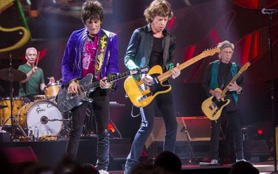 The Rolling Stones perform at a festival at Marcus Amphitheater in Milwaukee on June 23, 2015. 