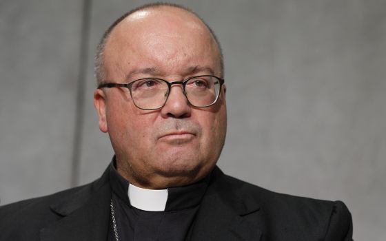 Archbishop Charles Scicluna of Malta attends a news conference at the Vatican in this Oct. 8, 2018, file photo (CNS photo/Paul Haring)